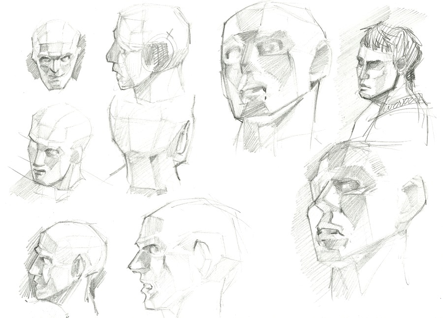 pencil drawings of asaro heads