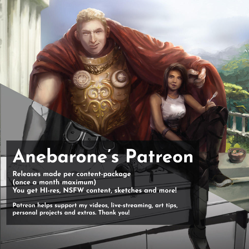 Anebarone's art patreon campaign banner