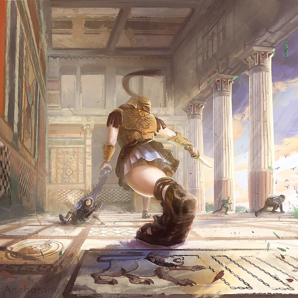 Fantasy giant art | Titan’s Temple