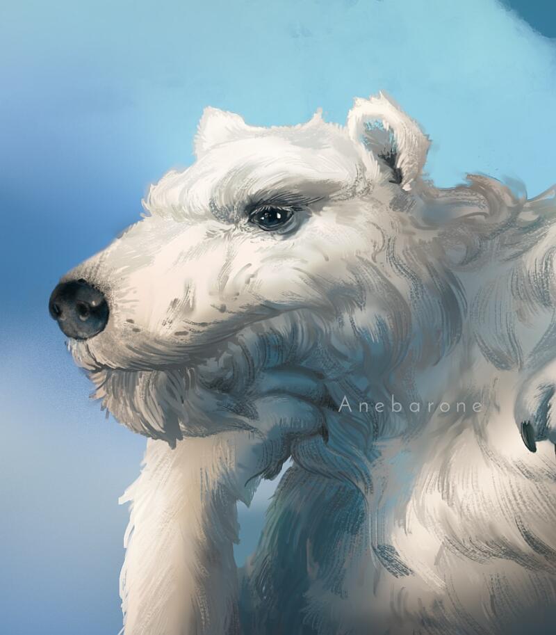 Old anthro bear art | Anebarone illustration